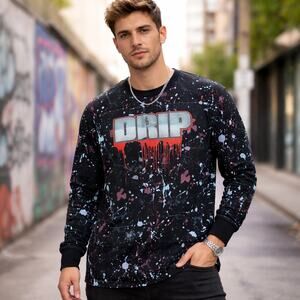 C22 OG Legend Men’s Long Sleeve Graphic Shirt DRIP Streetwear XL